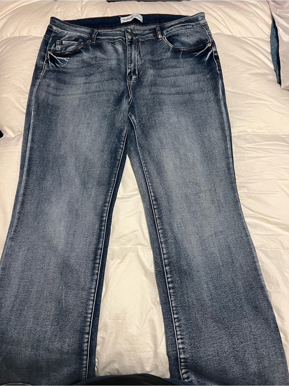 Telepatia Flare Jeans 18W – Y2K Wide Leg Denim
